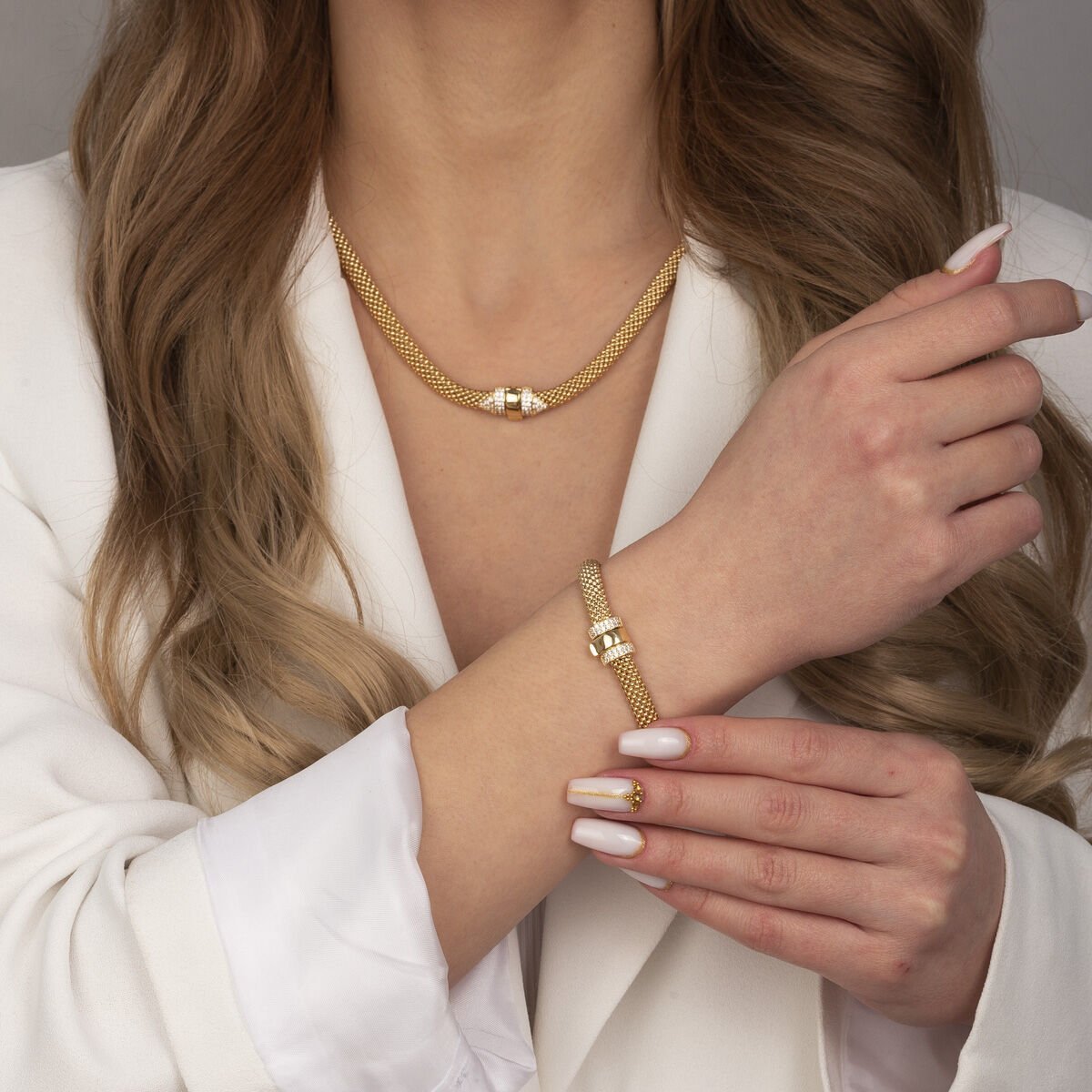 Halat Zincir Altın Set