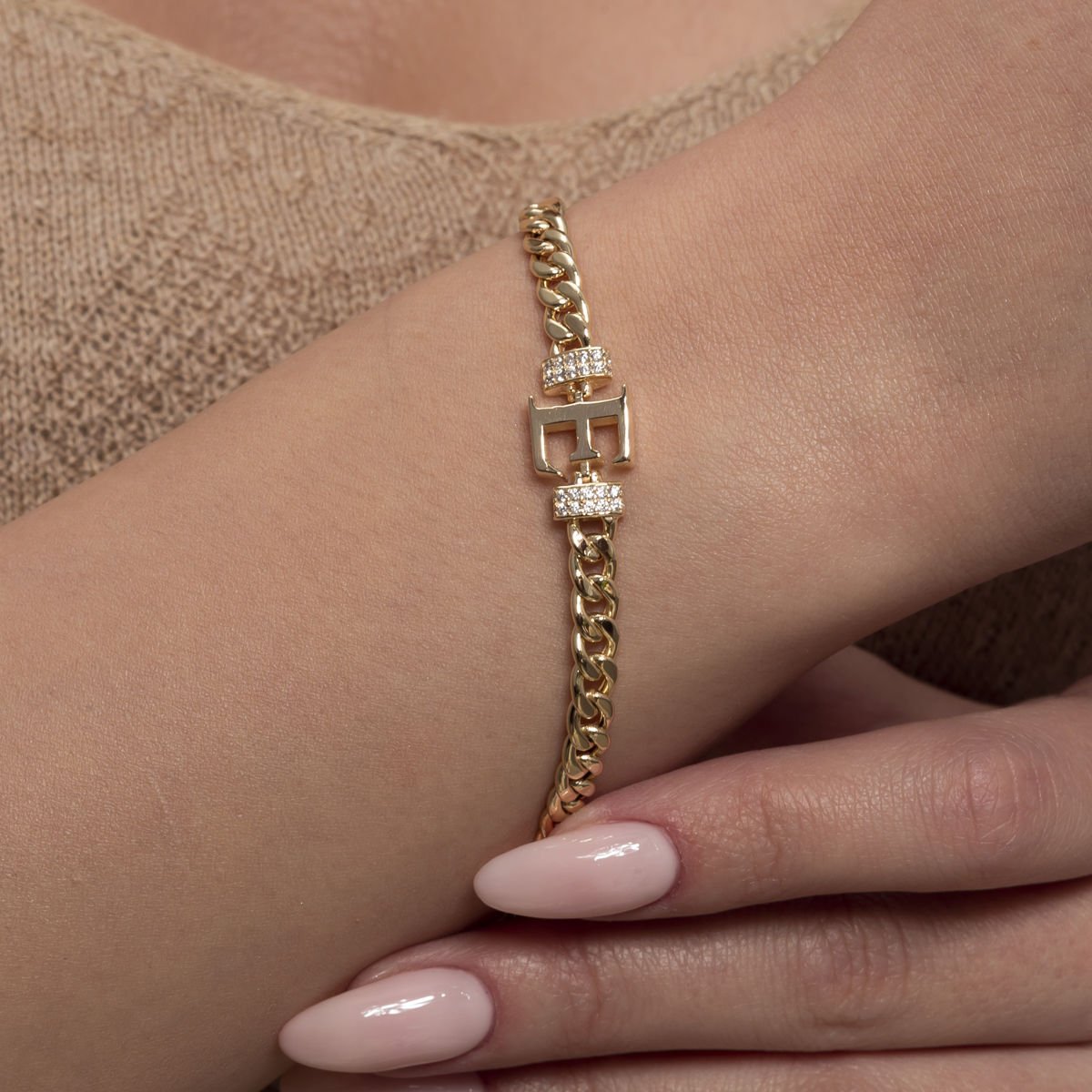 Harf Altın Bileklik