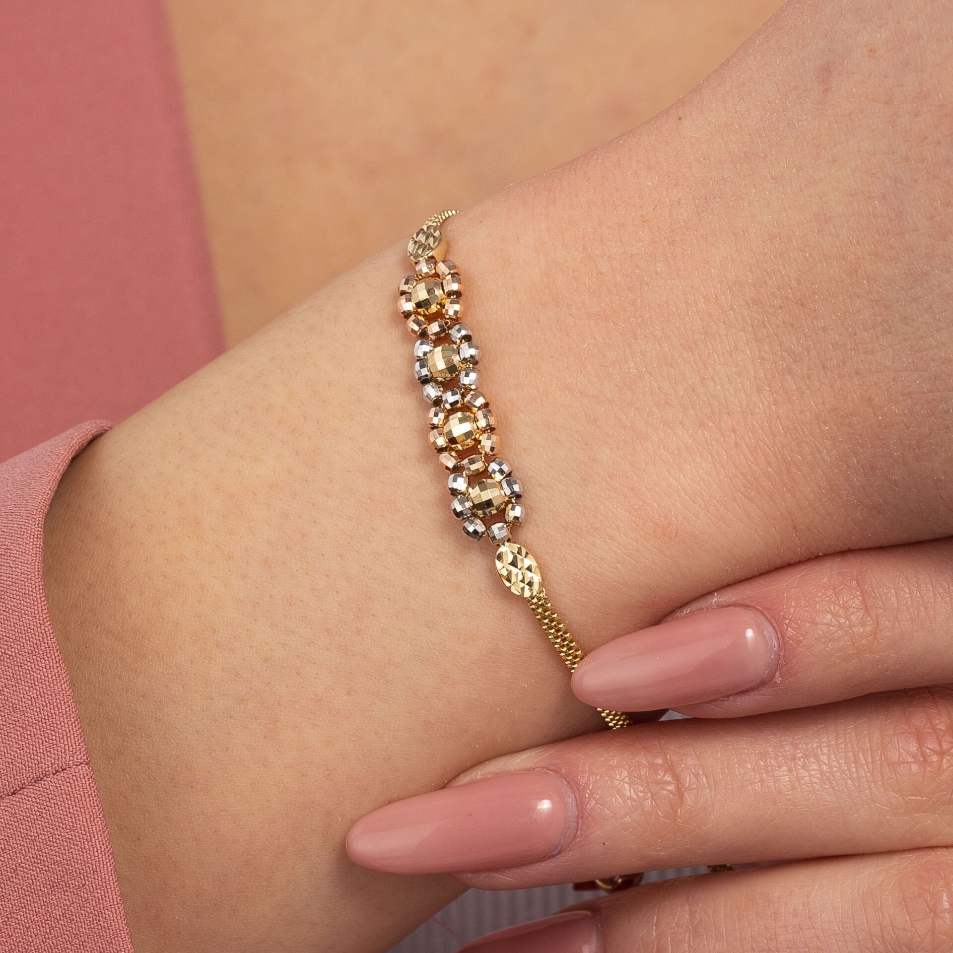 Renkli Dorika Altın Bileklik