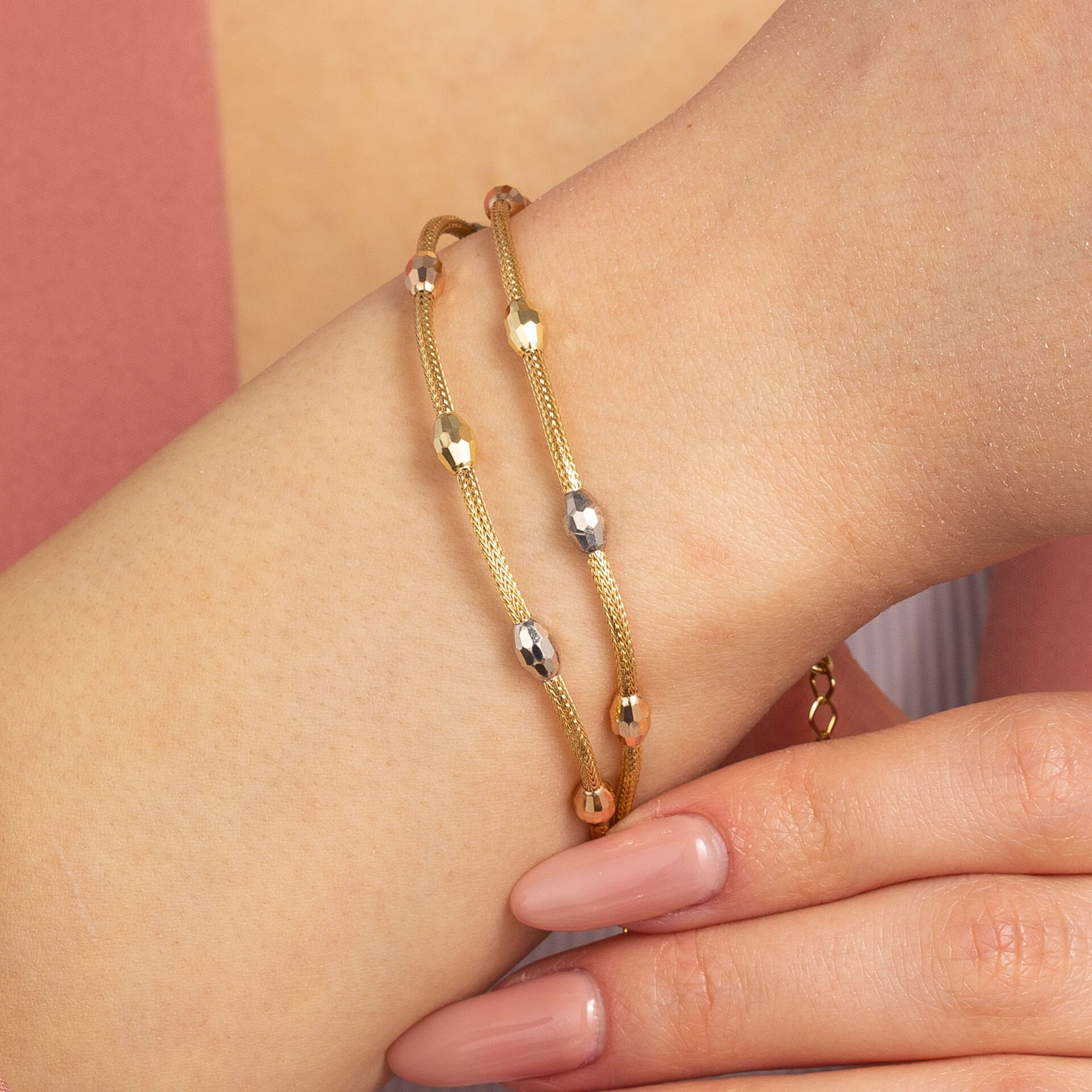 Arpa Kesim Dorika Altın Bileklik