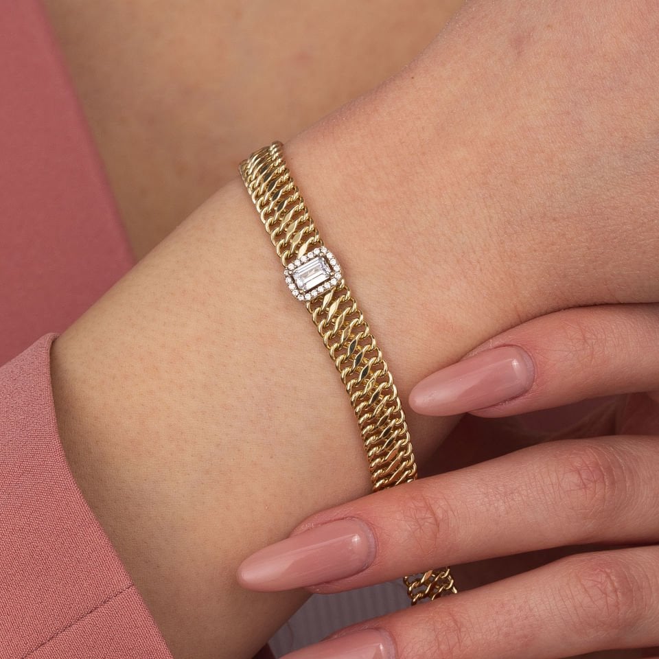 Sonsuzluk Baget Altın Bileklik