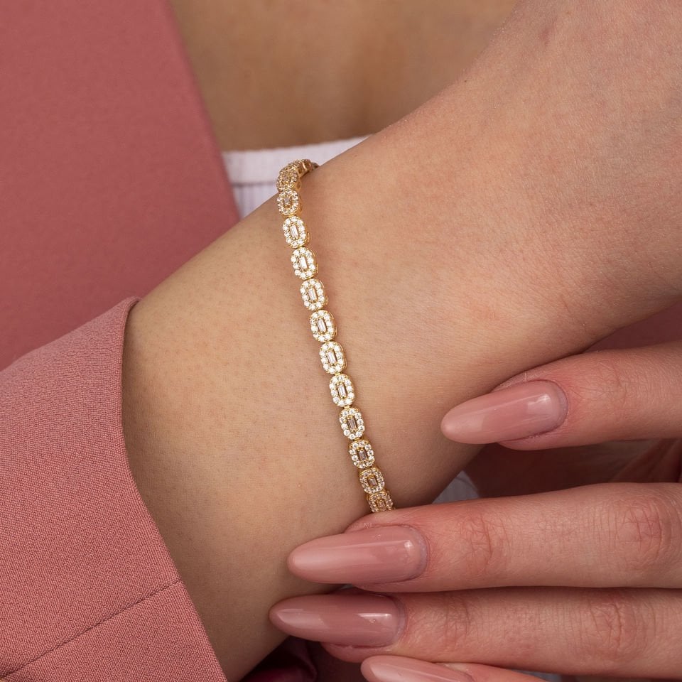 Su Yolu Baget Altın Bileklik